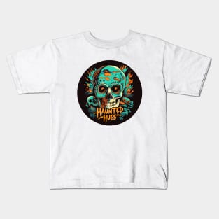 "Haunted Hues" design Kids T-Shirt